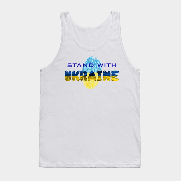 Stand With Ukraine Tank Top by DeVerviers